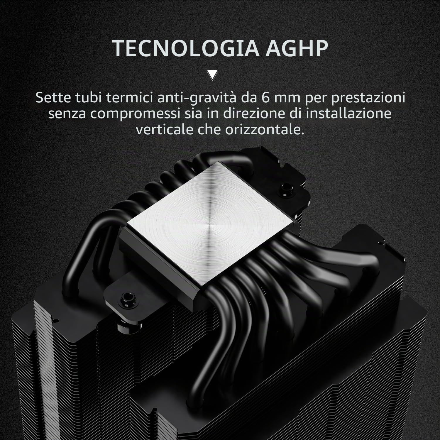 Thermalright Phantom Spirit 120 Digital EVO CPU, 7 Heatpipes CPU, Dual 120 mm, Digital Screen Top Cover, per AM4/AM5/Intel LGA1700/1851/1150/1151/1200, raffreddamento PC