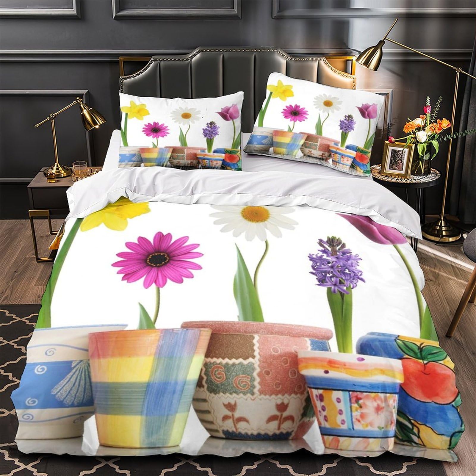 Housse de couette baleine 3D parure de lit motif marin microfile king size lit enfant et ado
