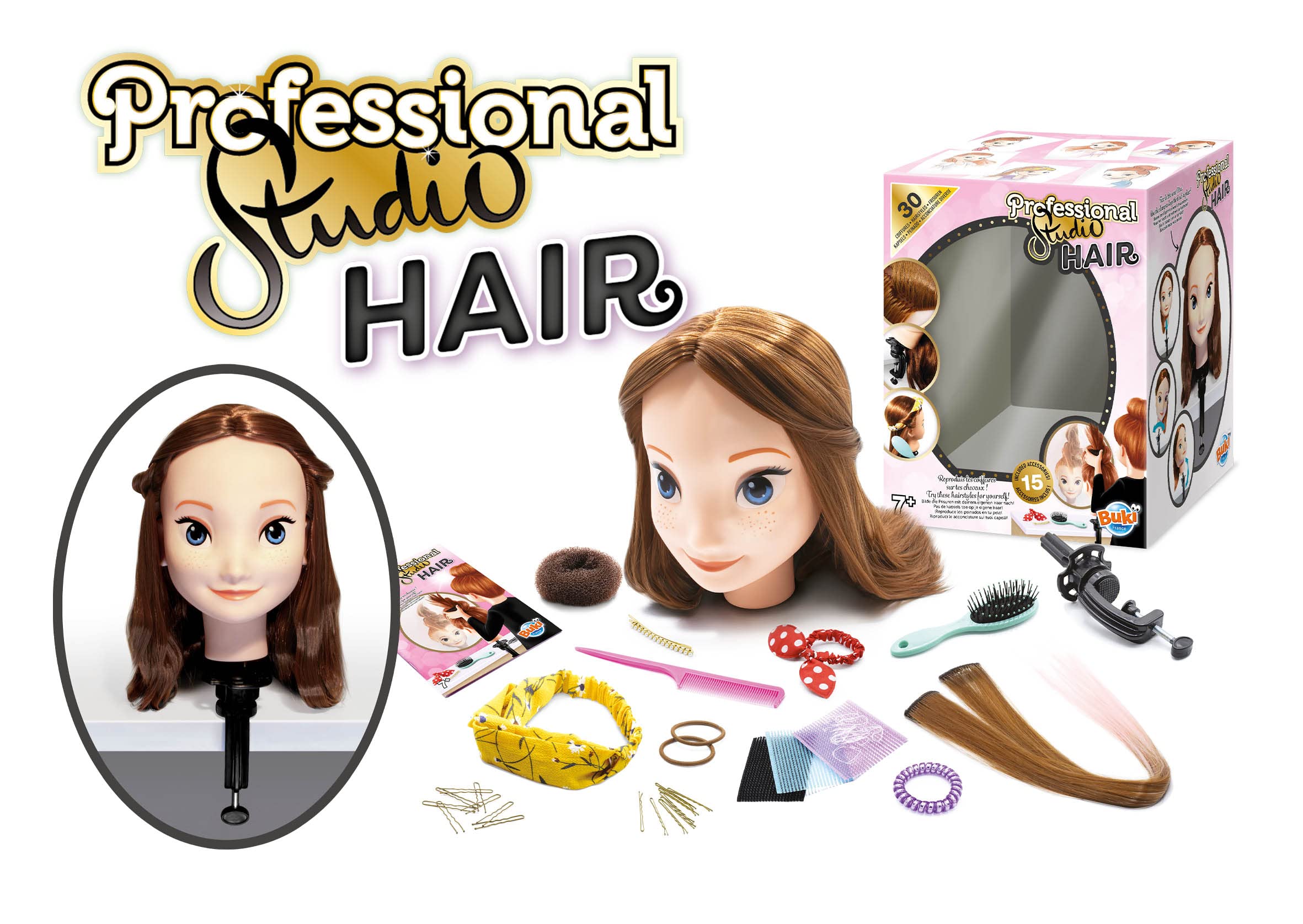 Buki - 5422 - Professional studio - Hair, Rose, moyen