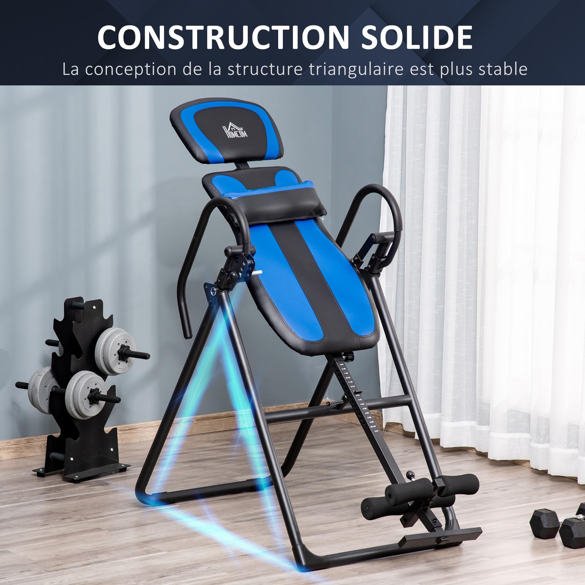 HOMCOM Inversie-tafel voor krachttraining, opvouwbaar HOMCOM Inversie-tafel voor krachttraining, opvouwbaar