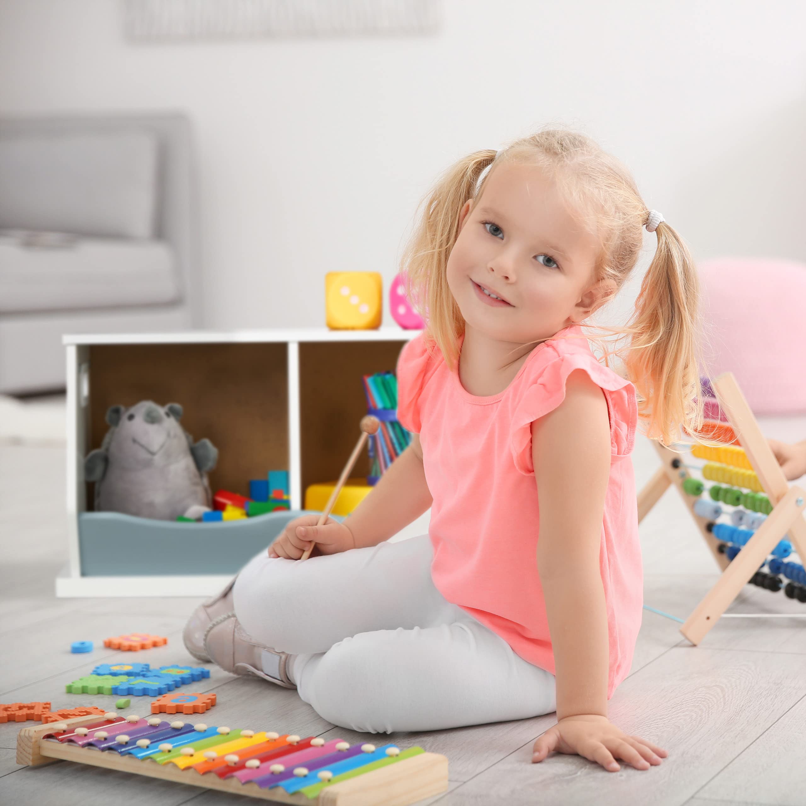 Scaffale Per Cameretta Bambini Relaxdays - 3 Scomparti Aperti, MDF Colorato, 32.5x60x36 Cm - Foto 6