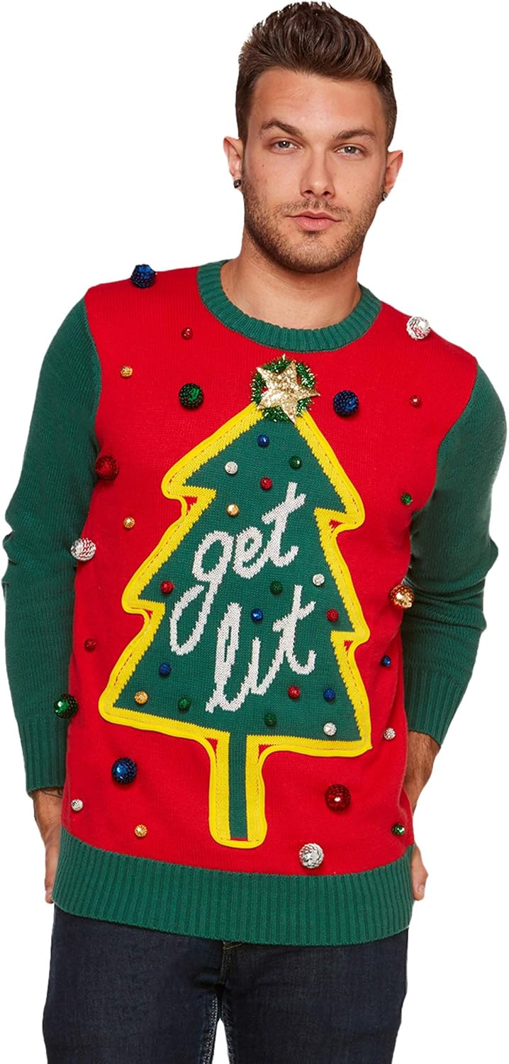 Get lit xmas sweater Clearance