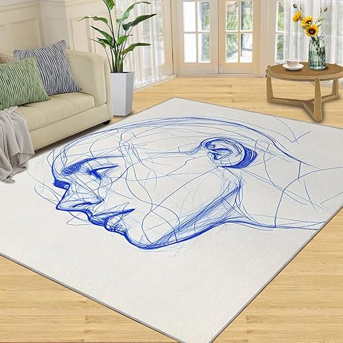 Miniatura 27 de Cyberpunk - Alfombras de túnel para dormitorio, alfombra de pasillo digital, alfombras de paisaje urbano neón para sala de estar, alfombra