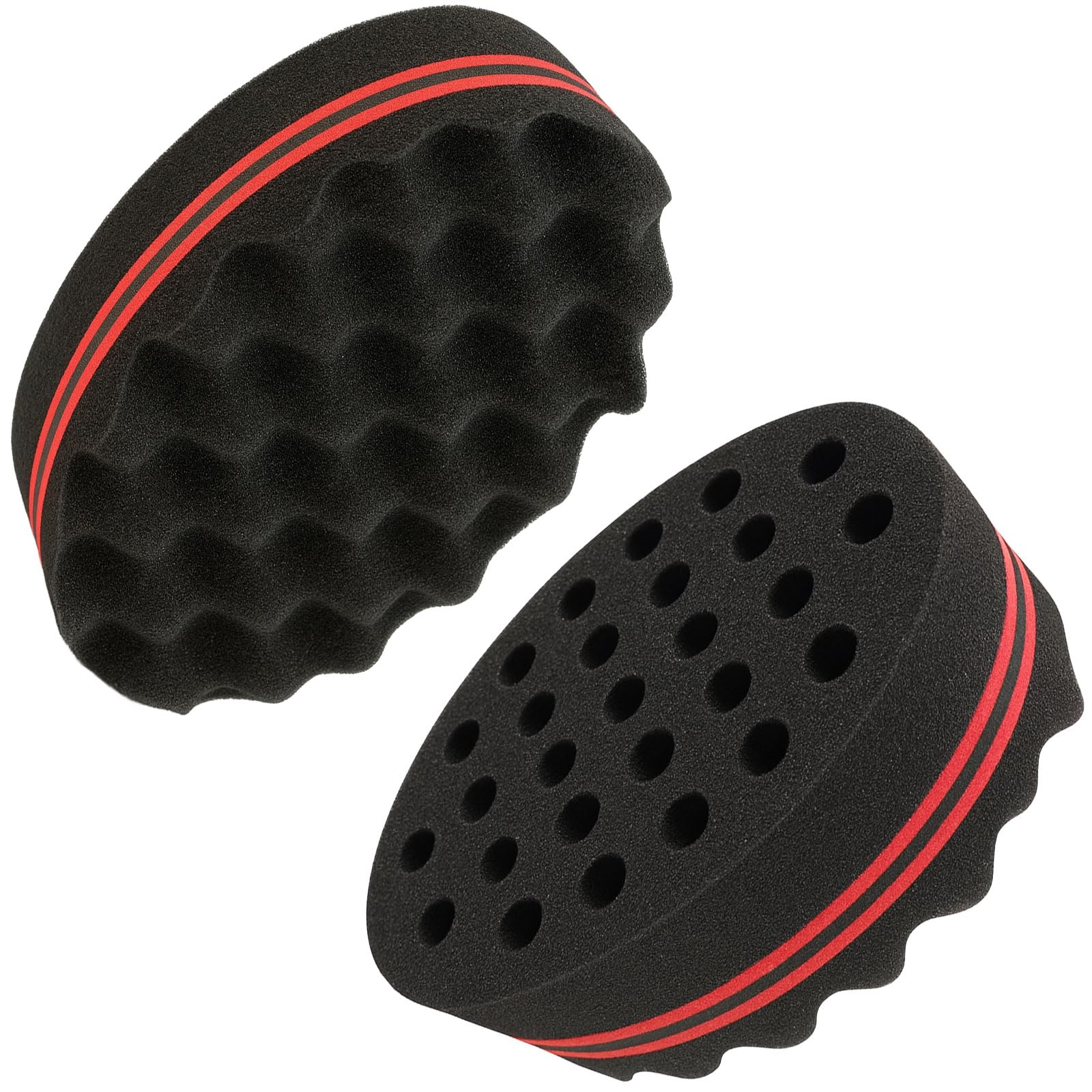 Hair Twist Sponge – Double-Sided Barber Tool for Afro Coils, Dreads, Curls & Waves, Unisex Styling for Short or Long Hair (1 Pack)