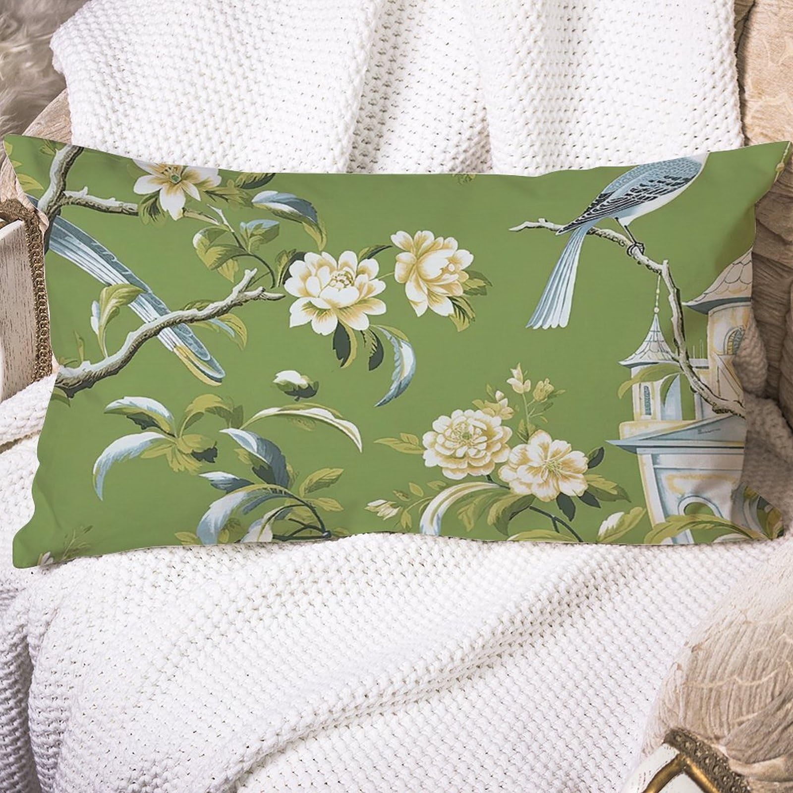 Fodera Cuscino 50x50 Cm Velluto Verde Blu Pavone Art Deco - Con Cerniera Nascosta, Moderna, Fatta A Mano