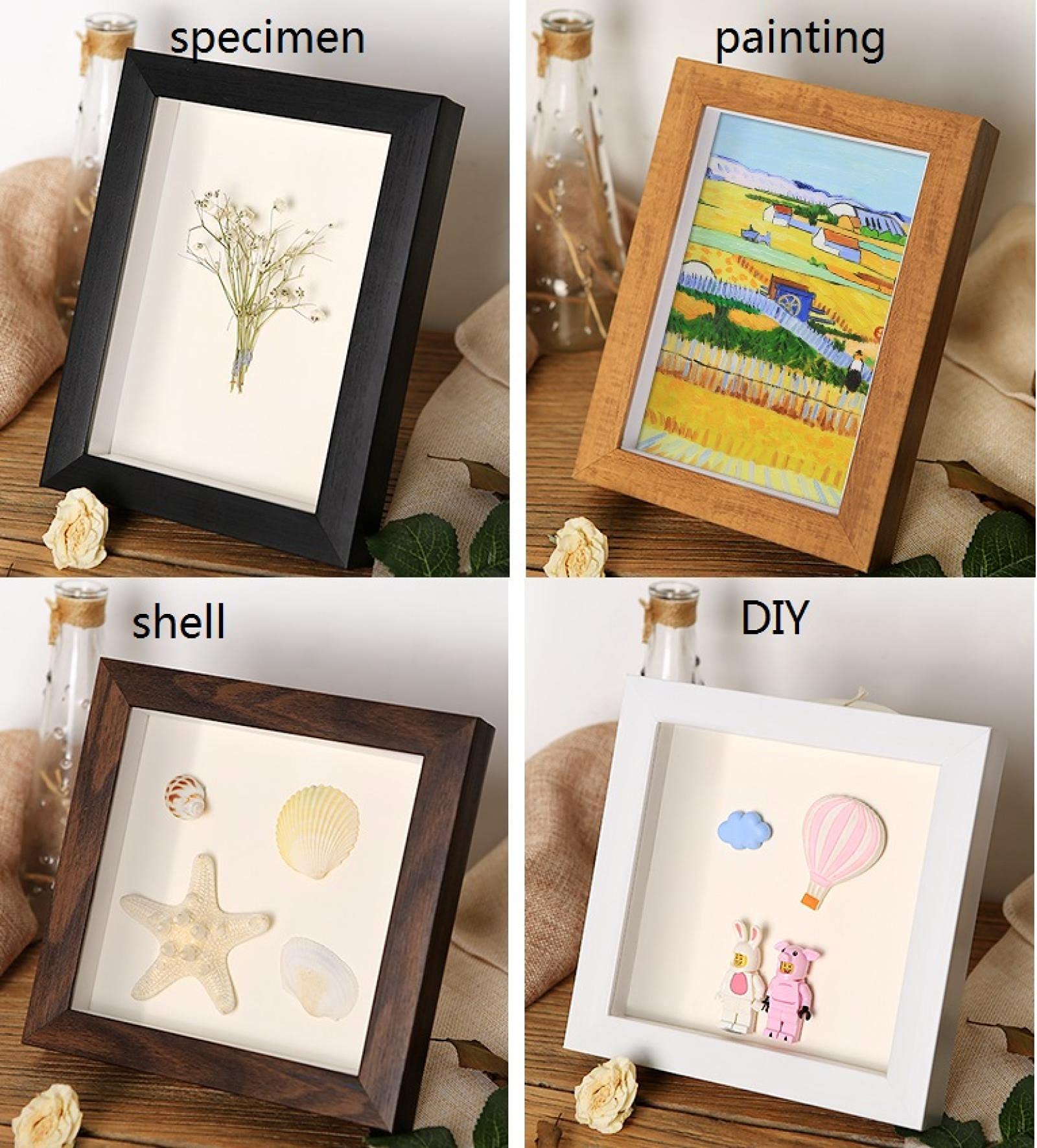 Amazon.co.jp: DIY Photo Frame 3D Picture Frame Hollow 0.8 inch (2