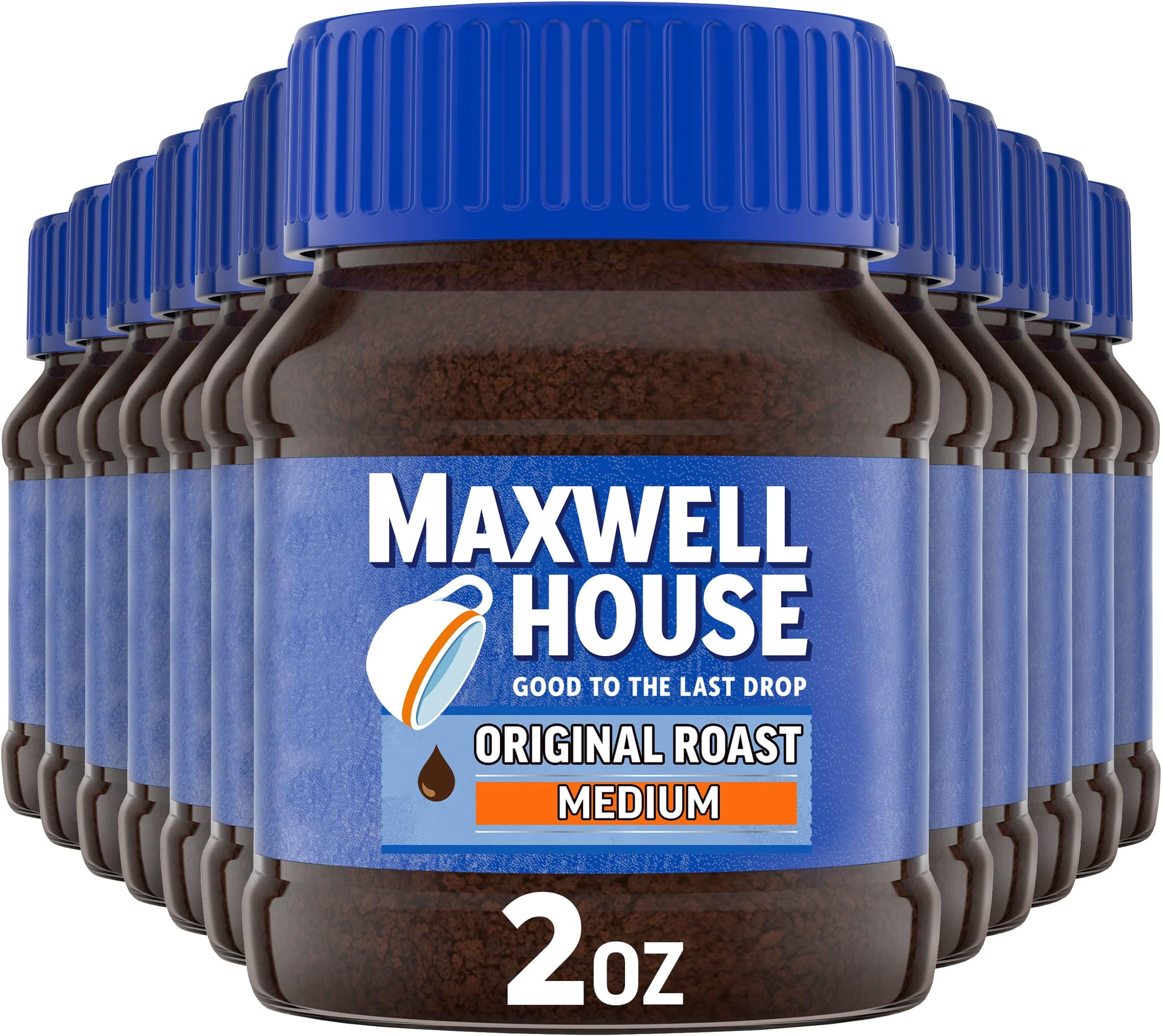 Original Medium Roast Instant Coffee (2 oz Jars, Pack of 12)