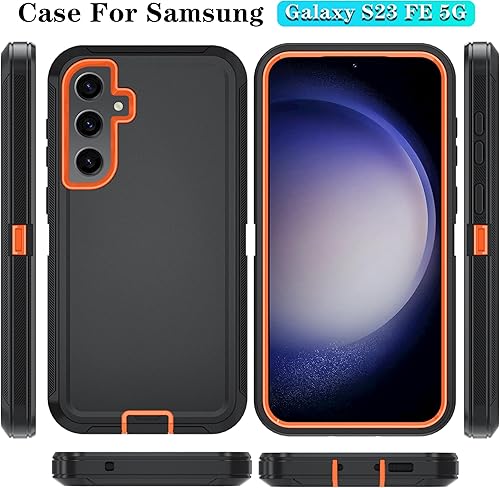 Miniatura 7 de ONOLA Funda para Samsung Galaxy S23 FE con protector de pantalla HD, no compatible con Galaxy S23 Samsung Galaxy S23 FE 3 en 1 Funda resistente para