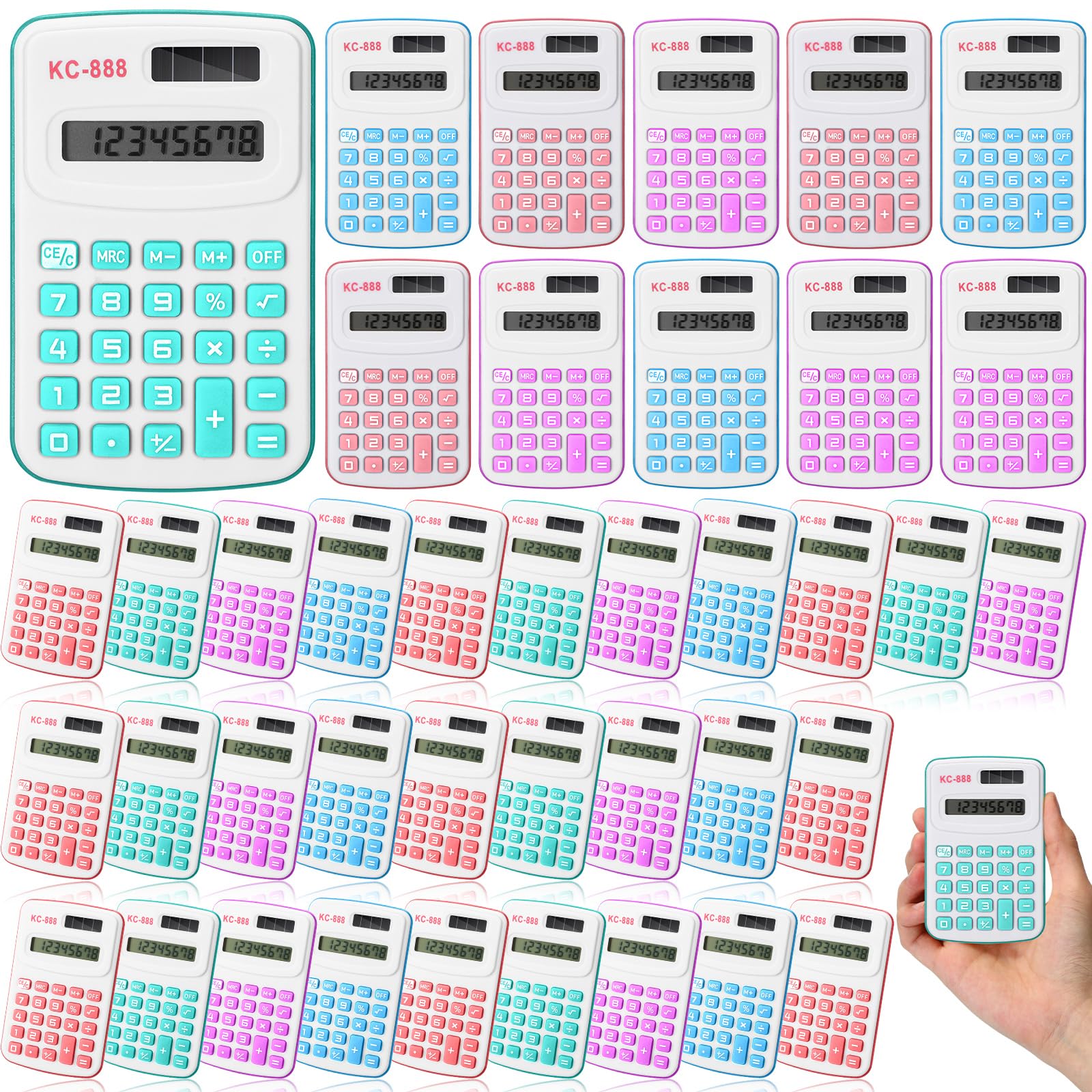 Calculadoras pequeñas Copkim de 8 dígitos para organizar las cuentas del hogar y tareas escolares 8