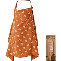 Vista 11 de Cubierta de lactancia 100% algodón, cubierta de lactancia materna, muselina de privacidad, cobertura completa, bufanda de lactancia para bebé