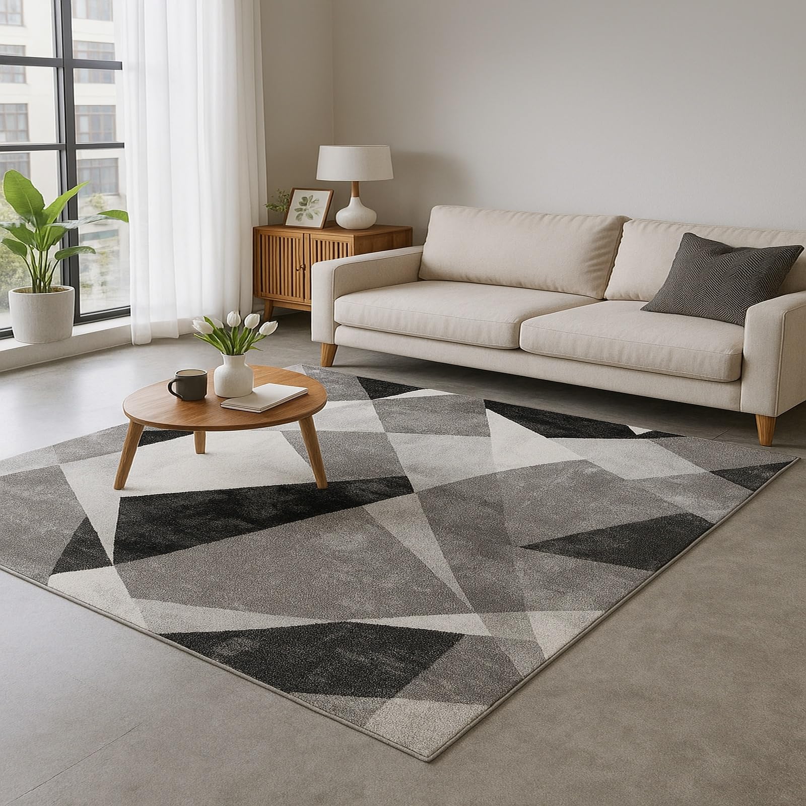 Tapis de salon et descente de lit 80x120 cm pour entrée moderne