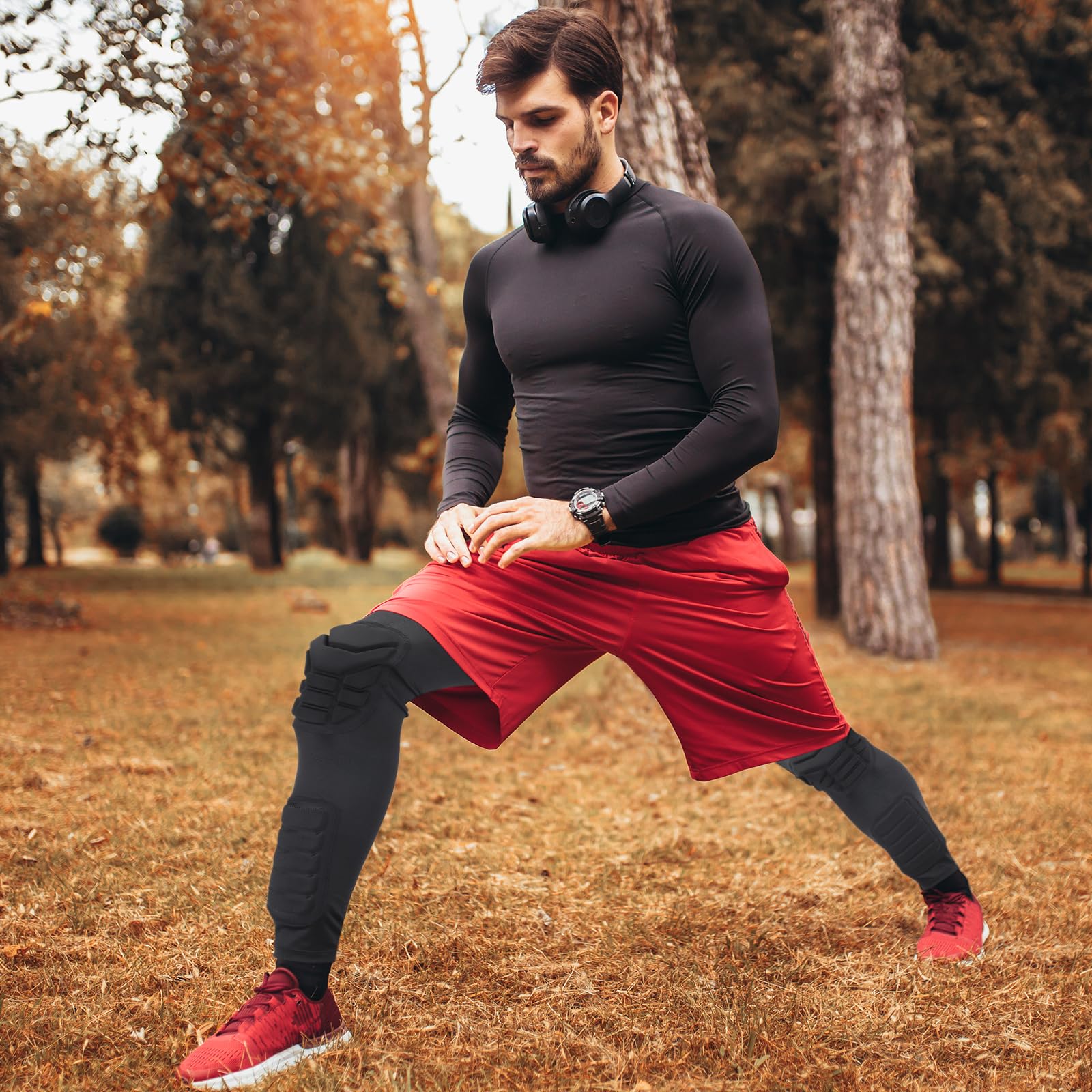 PATIKIL Genouillères XL, Lot De 2 Genouillères De Compression Pour