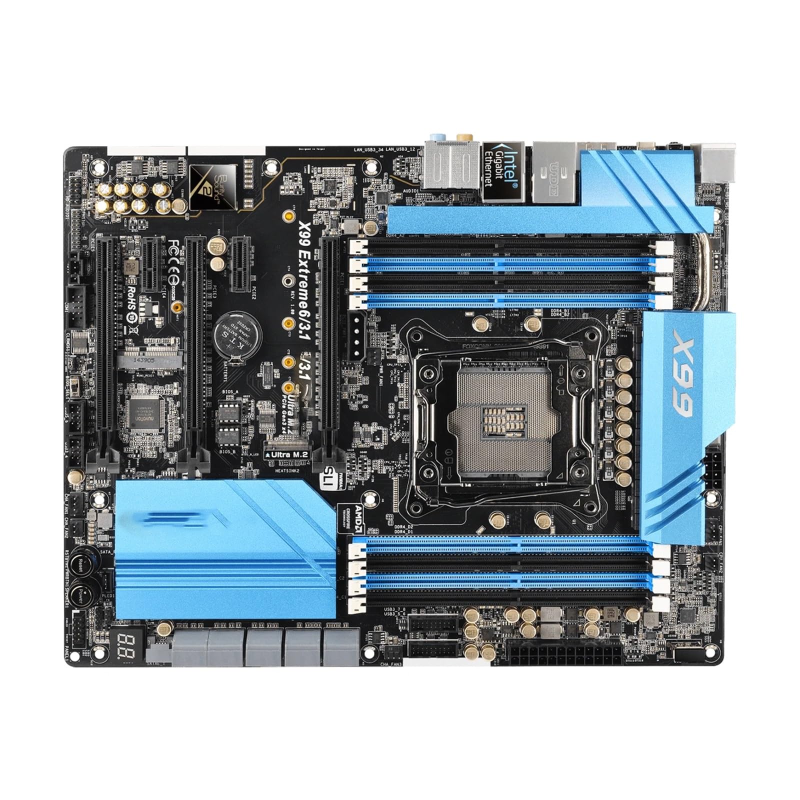 Carte mère ASRock X99 Extreme6/3.1 pour réparer un PC en panne