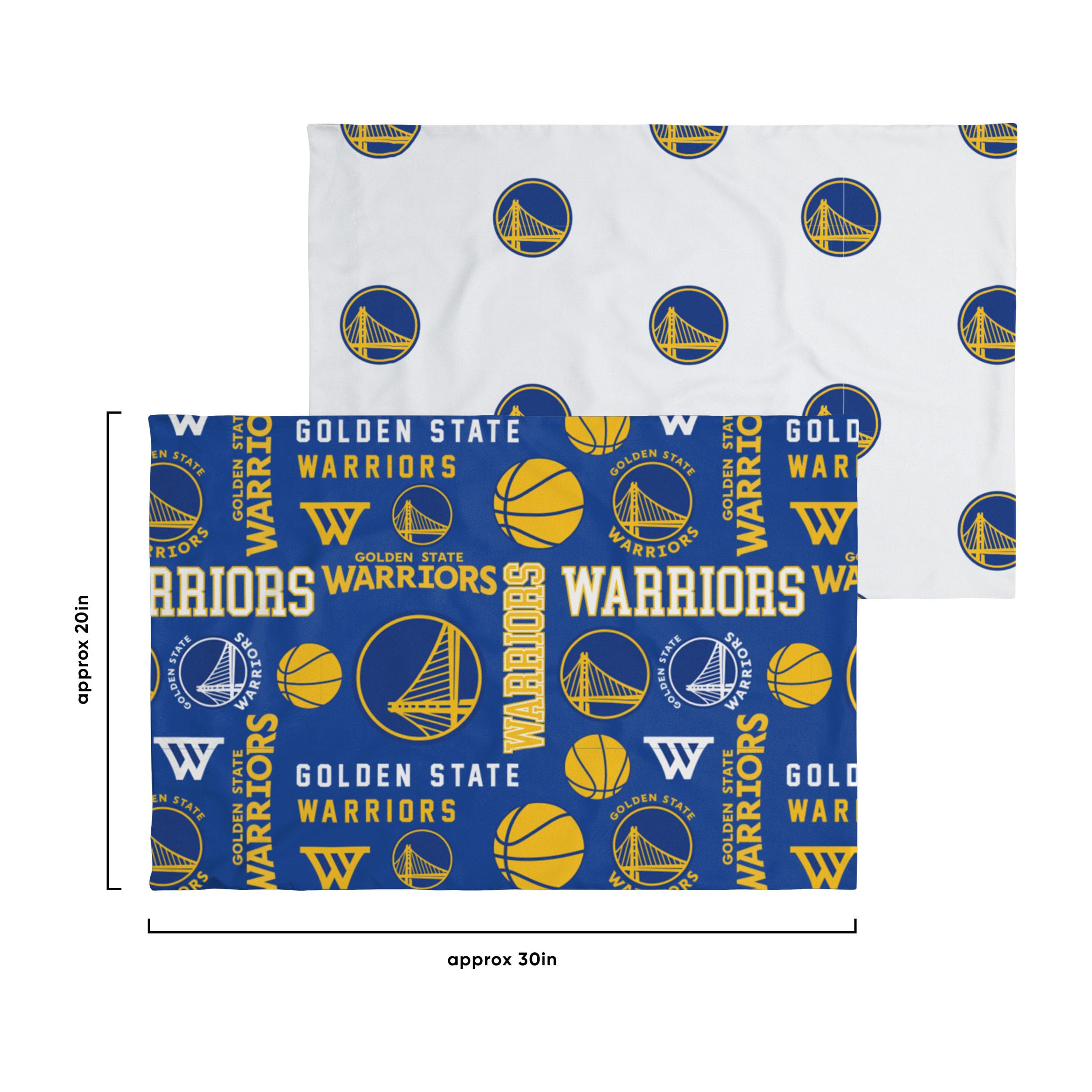 FOCO Golden State Warriors NBA Team Color Bett in Einer Tasche, 5-teiliges Set, Doppelbett