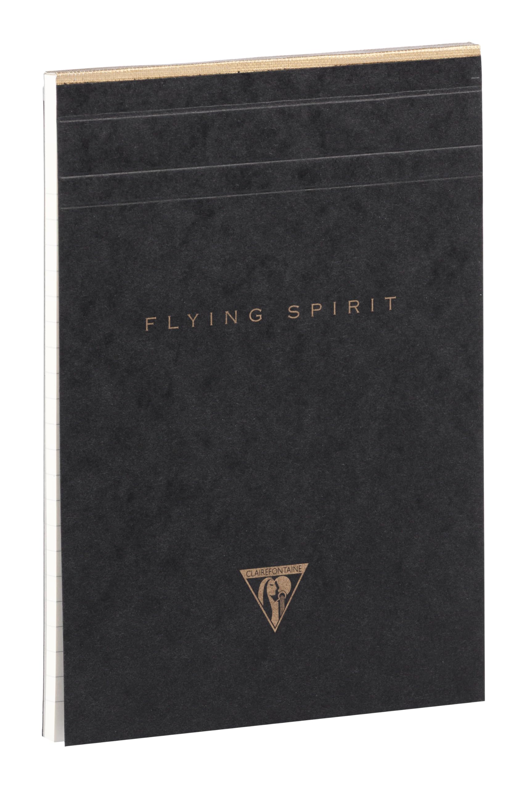Clairefontaine 102636C - Lot 5 Blocs Encollés Flying Spirit Noir A5 140p