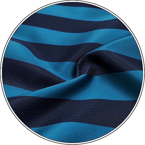 Vista 30 de S&W SHLAX&WING Corbata para hombres Lazos a rayas verde, amarillo y azul para trajes de negocios