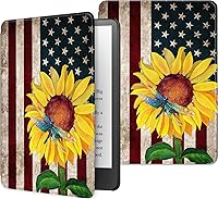 Vista 59 de Funda para Kindle básico de 6 pulgadas (11.ª generación), múltiples ángulos, piel sintética, delgada, con función de encendido y apagado automático