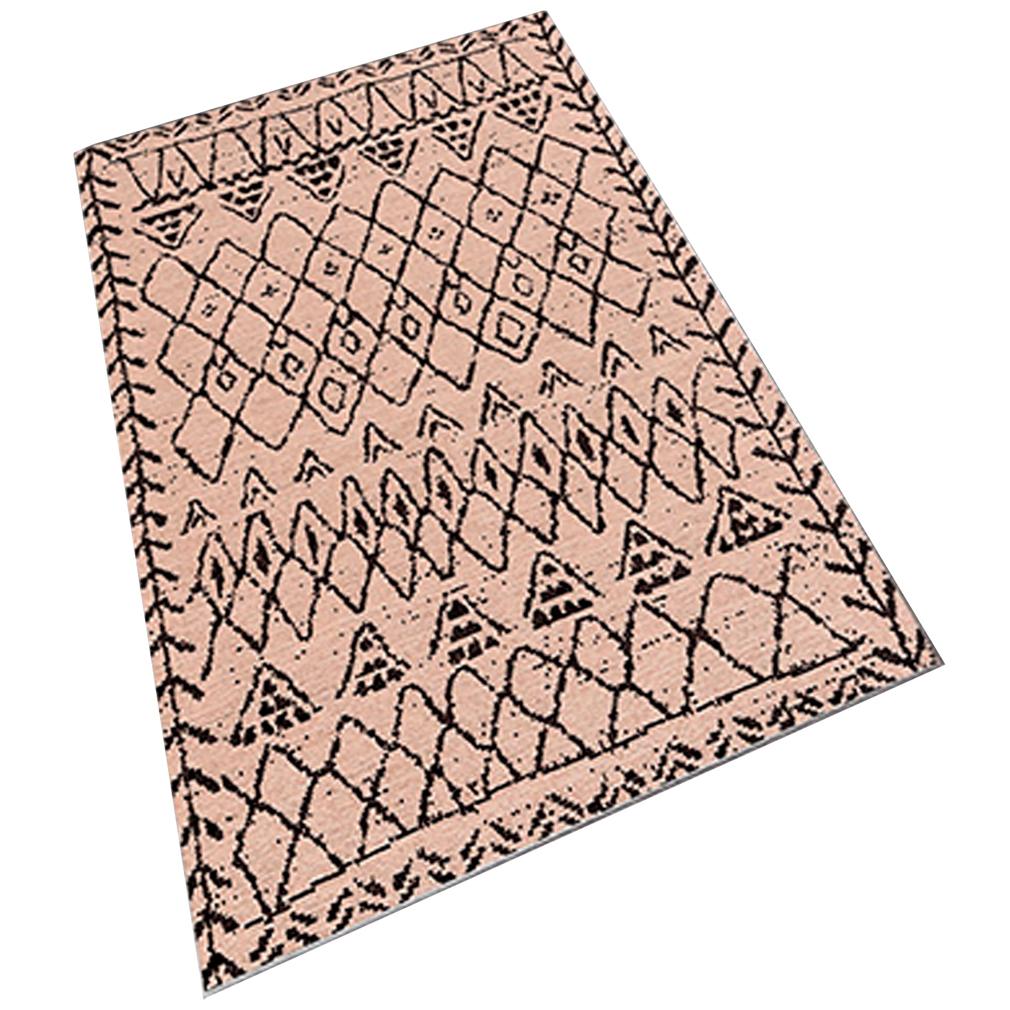 Well Home Mobiliario & Decoración Marrón Alfombra De Poliester Estampada