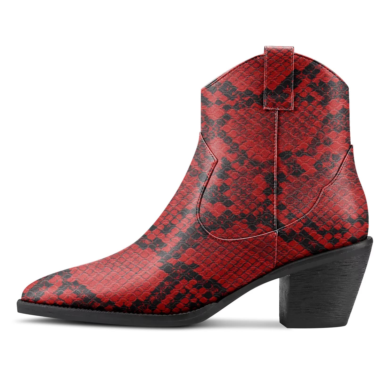 Castamere Mujer Bajos Gatito Heel Cerrado el Dedo del pie Puntiaguada Punta Botines Slip-on Clásico Dress de Boda Oficina Montar Botas
