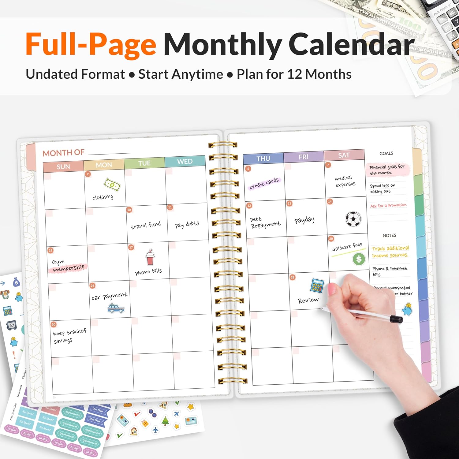 Master Your Finances: A Review of the SUNEE Deluxe Monthly Budget Planner