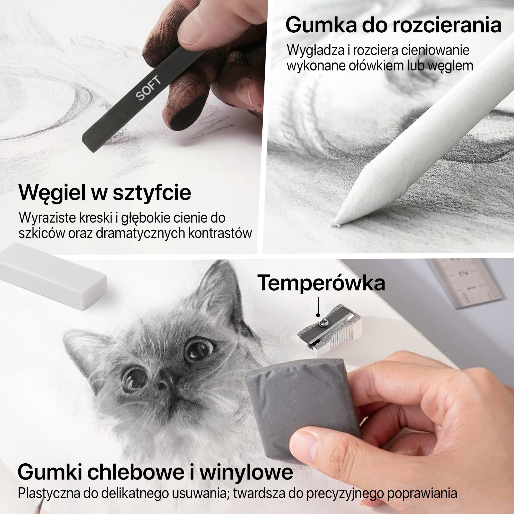 Zestaw kredek dla dorosłych, zestaw 24 kredek kreślarskich dla artystów i profesjonalistów, idealny zestaw kredek do szkicowania dla wszystkich Twoich kreatywnych potrzeb