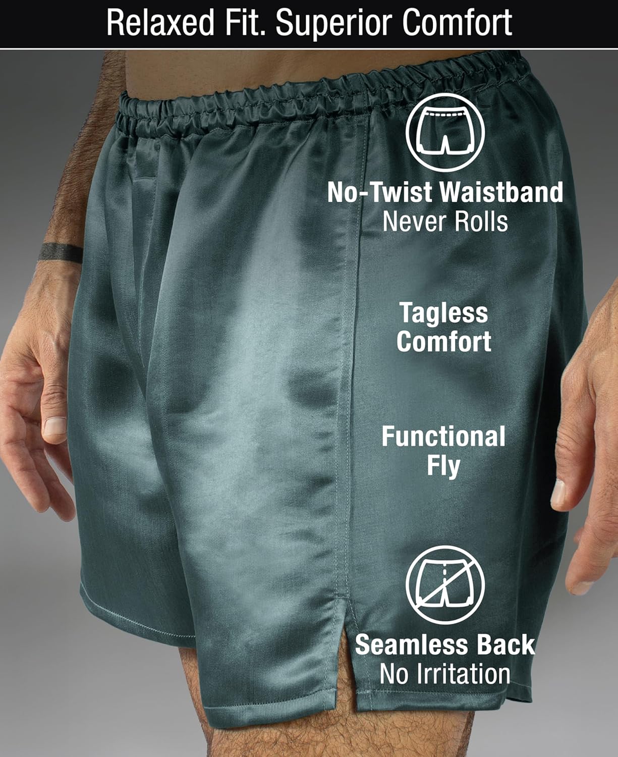 Tara Sartoria Luxury Artisan Silk Boxers for Men, 27 Momme, Machine Washable, XS-4XL - Image 4