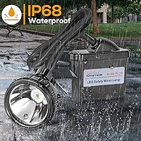 Vista 5 de Linterna frontal de minería recargable súper brillante KL6M.Plus, lámpara de casco LED 1+2 a prueba de explosiones e impermeable, luz de minero