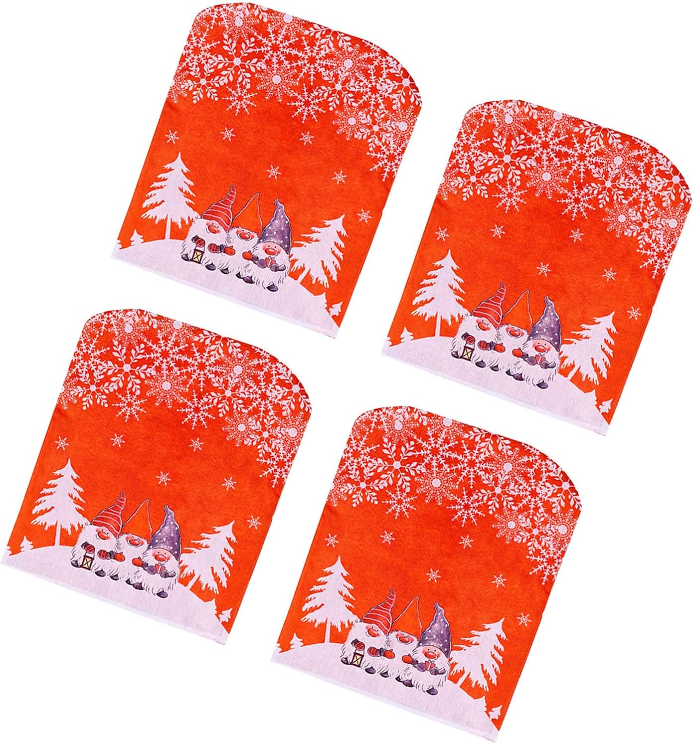 1/4Pcs Christmas Chair Back Covers Set Christmas Dining Chair Covers for Hotel Home Kitchen Christmas Party Decoration