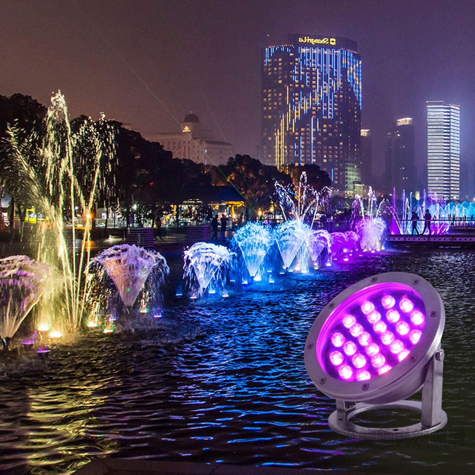 Rostfreier Stahl Unterwasserscheinwerfer Pool Scheinwerfer Led 12V IP68 Wasserdicht Unterwasserlicht Mit Verstellbarer Basis Benutzt Für Pool-Party, Teich, Brunnen, Unterwasserbeleuchtung