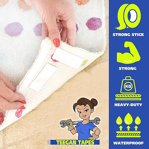 Miniatura 3 de Gaffer Power Cinta de espuma artesanal de doble cara | Cinta de montaje resistente de doble cara | Cinta de tela de doble cara para ropa | Cinta de