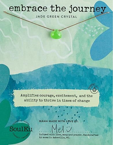 Miniatura 14 de SOULKU Collar de cristal, joyería de cristal curativo hecha a mano, joyería inspiradora para mujeres, cristal de corte de 0.32 x 0.315 pulgadas