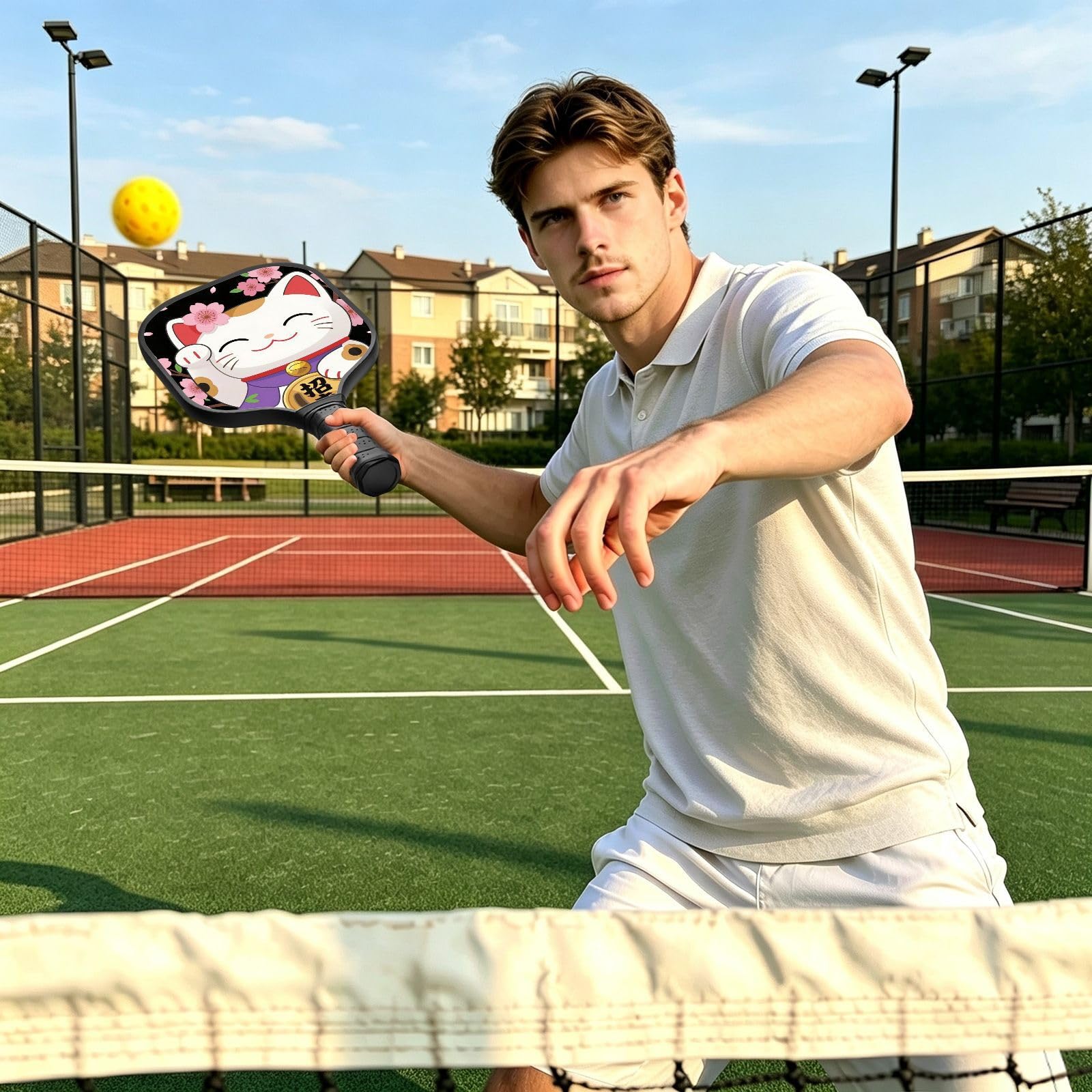 Paletta giapponese Maneki Neko Lucky Cat Graphite Pickleball