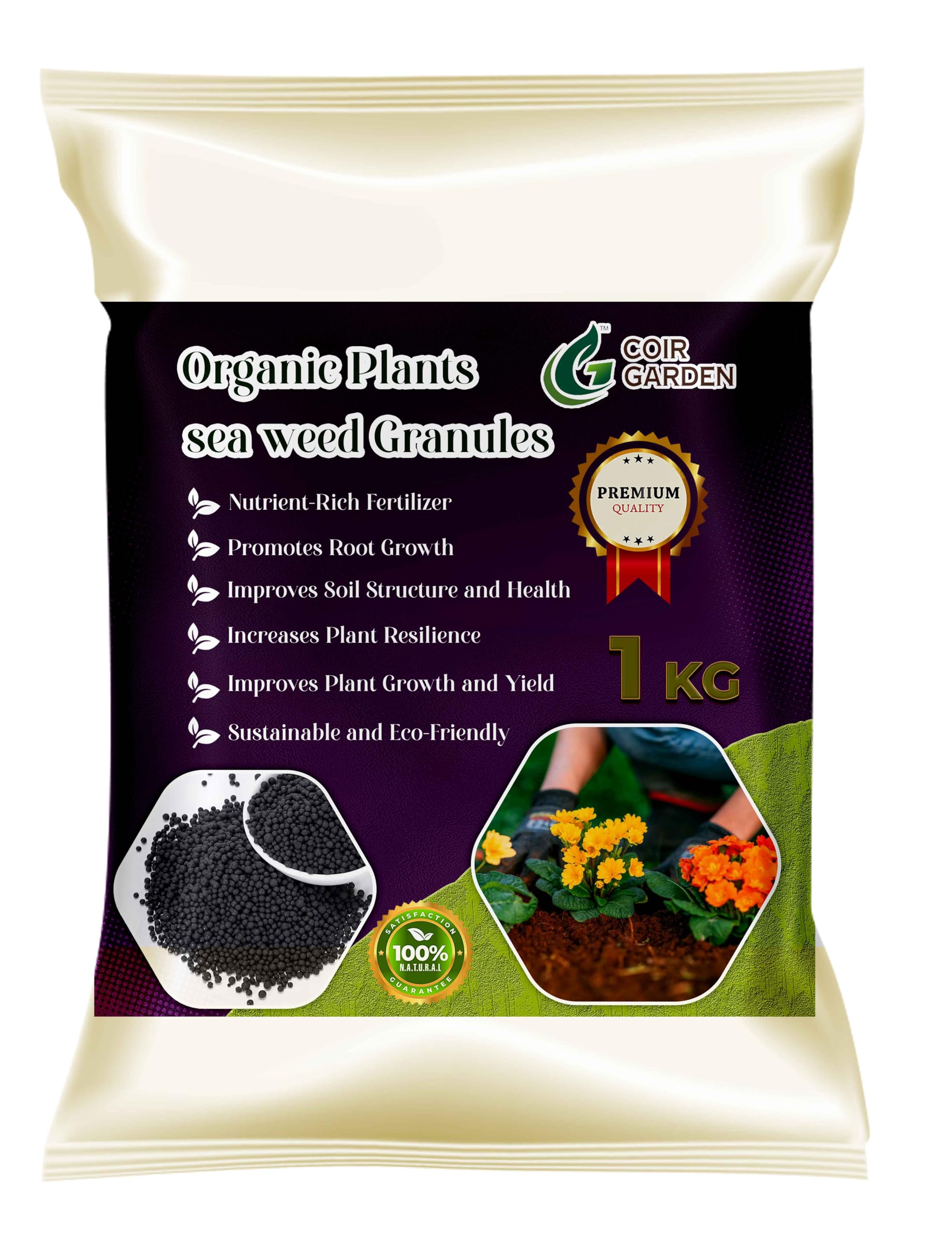 COIR GARDEN - SEA WEED EXTRACT GRANULES- SEA WEED FERTILIZER FOR PLANTS GROWTH PROMOTER - 1 KG (B0D74K1PWX) Amazon Price History, Amazon Price Tracker