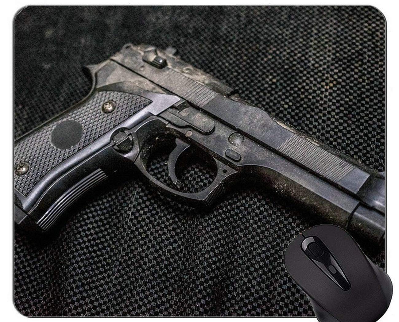 MIKKA Non-Slip Rubber Gaming Mouse Pad, Gun Gale Online Guns Non-Slip Rubber Base Mousepad-13664