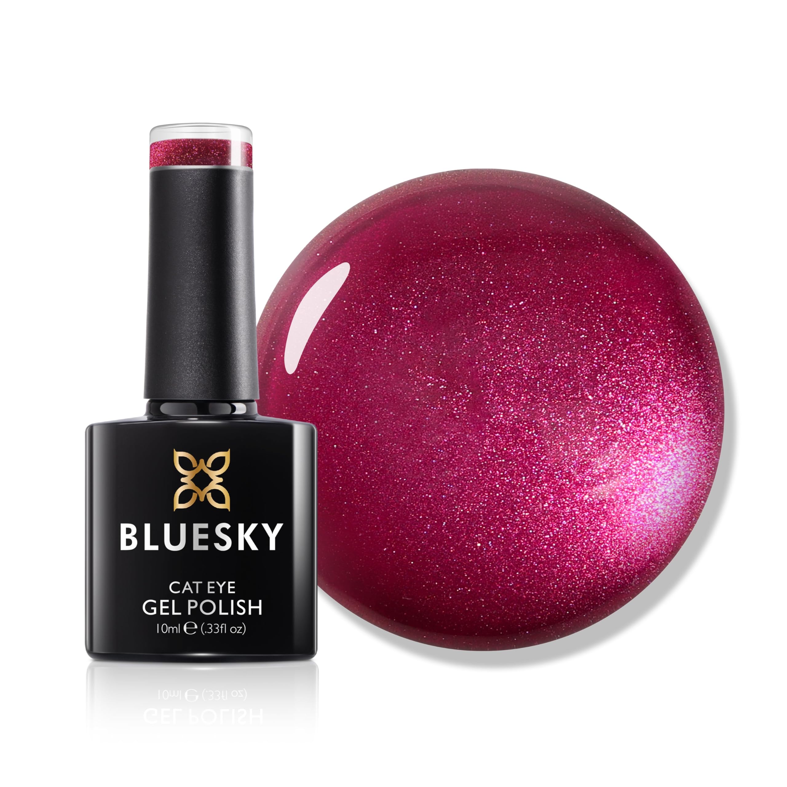 Bluesky Unisex Fiery Fuchsia - Rrc03 Cat Eye Gel Polish 10Ml - Fiery Fuchsia