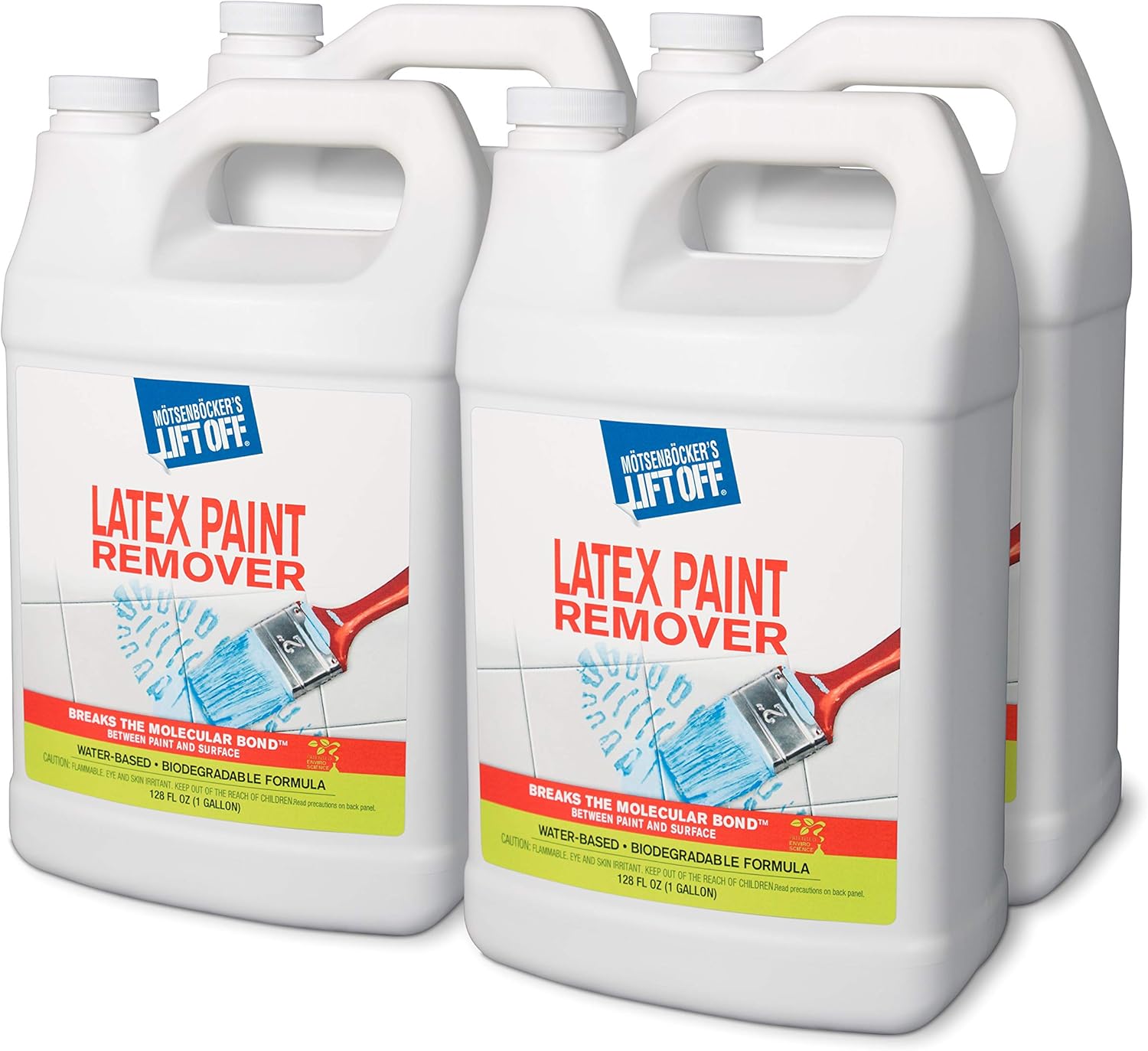 Motsenbocker's Lift Off 41401 Latex Paint Remover – Safely Removes Latex Paint, Acrylics & Enamels from Multiple Surfaces, Water-Based, Biodegradable – 1 Gallon