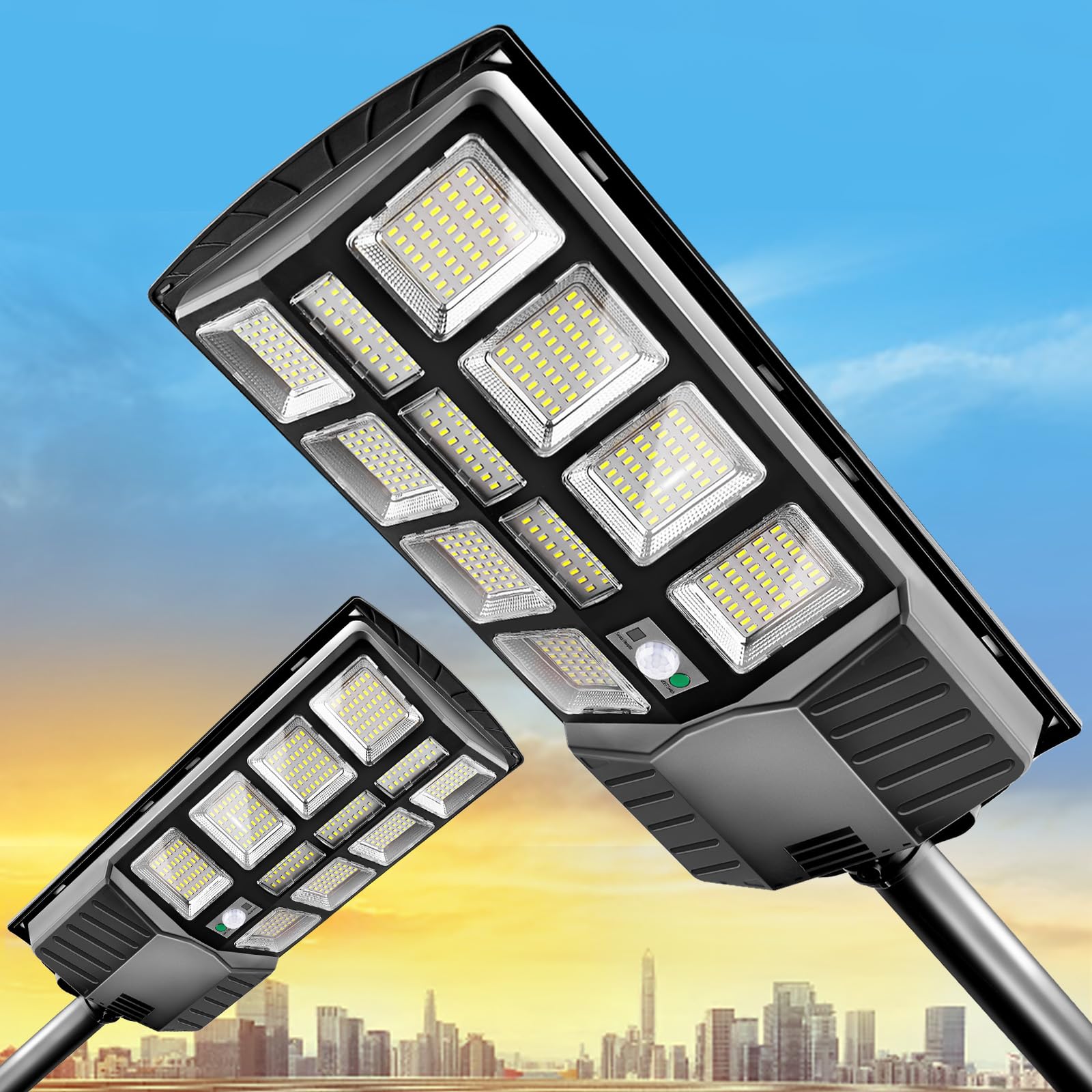 KingHe Solar Street Lights Outdoor Waterproof1000W Solar Parking Lot