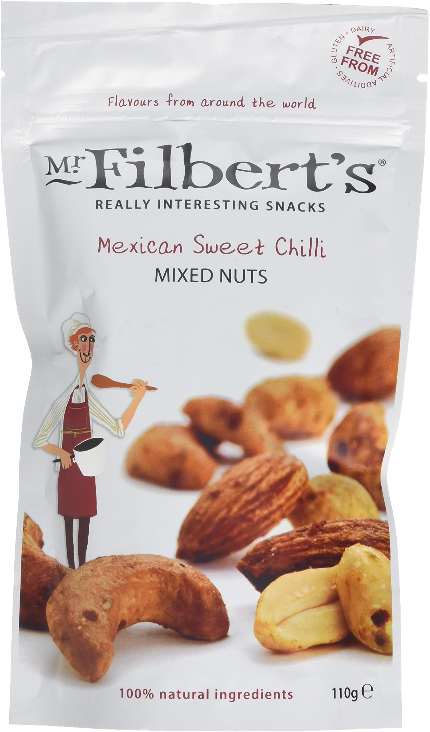 Mr. Filbert's Mexican Sweet Chilli Mixed Nuts, 110 g, Pack of 3