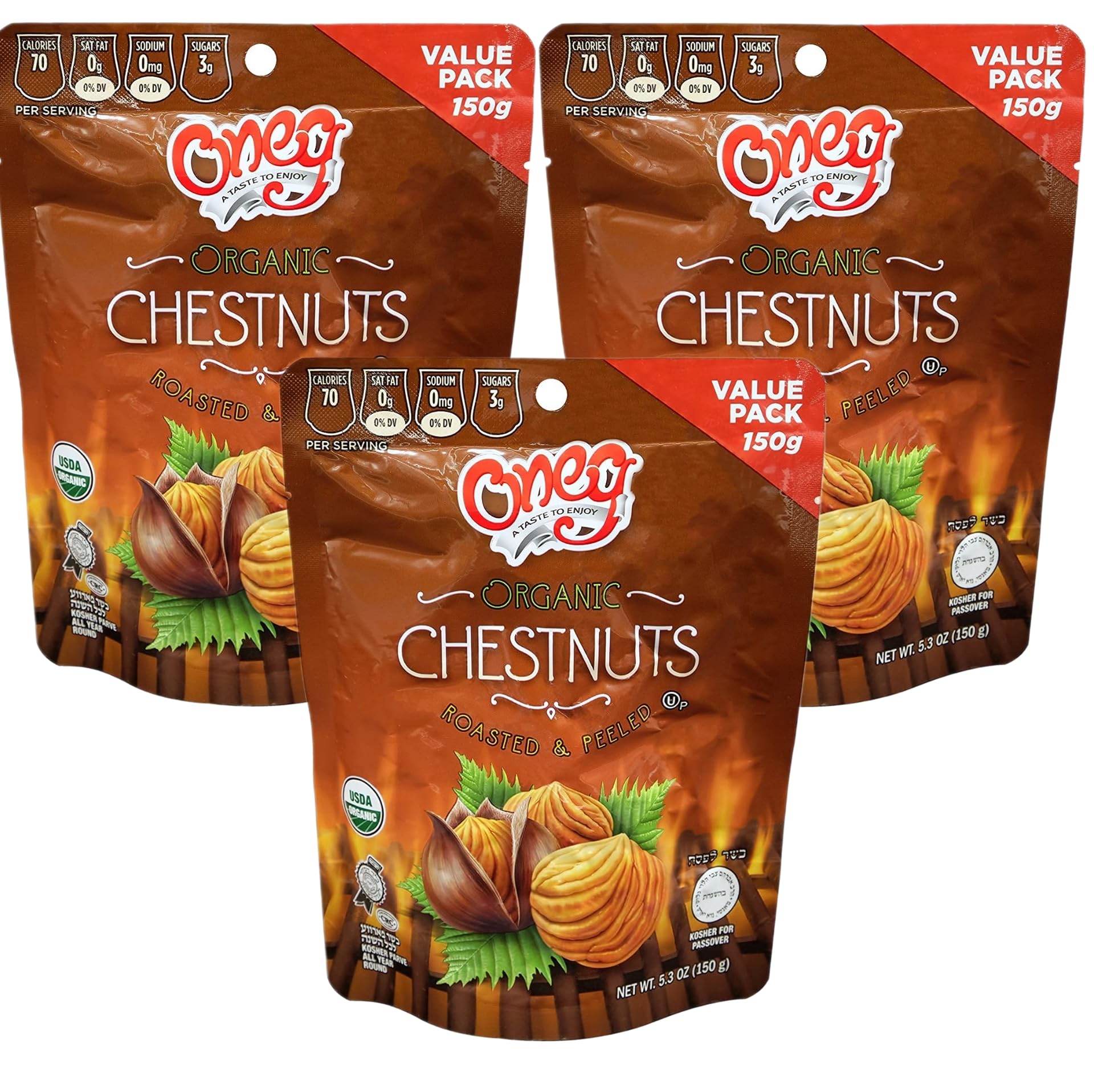 chestnutページ Amazon.com : Organic Whole Chestnut- Roasted and Peeled Chestnuts