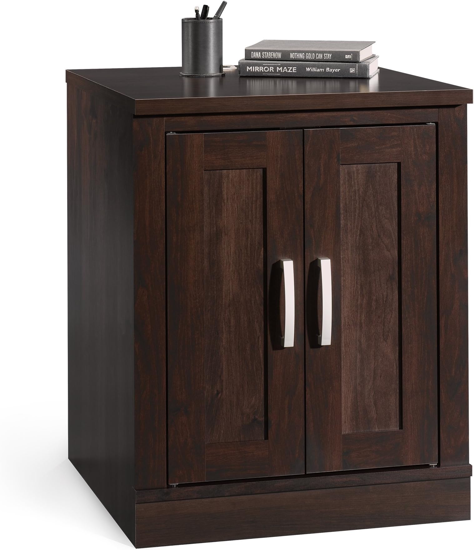 SAUDER Office Port Library Base, Dark Alder finish