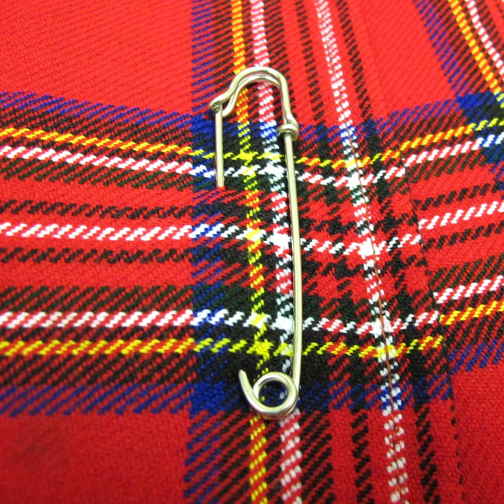 Tartanista Womens Scottish Tartan 16.5" Length Mini Kilt Skirt and Pin - 6-28 — view 7