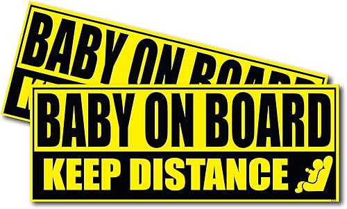 Calcomanía de bebé a bordo | Calcomanía para bebés a bordo | Letrero de seguridad infantil para automóviles familiares