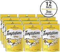Vista 2 de Golosinas Temptations clásicas para gatos, empaque múltiple, Negro