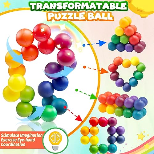 Miniatura 4 de Juguetes sensoriales antiestrés para niños pequeños, juguete de escritorio fresco para autismo, TDAH, juguetes esenciales de viaje para personas de