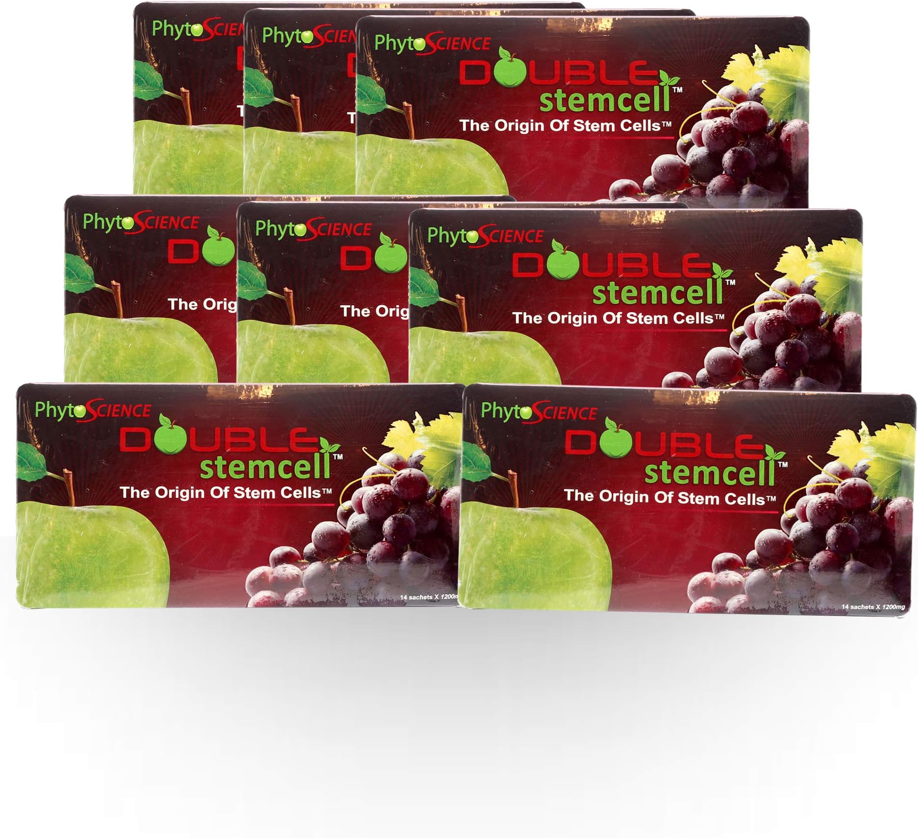 8 Pack PhytoScience Double Stemcell Anti Aging Antioxidant Product EXP05/2020 (14 Sachets per pack)