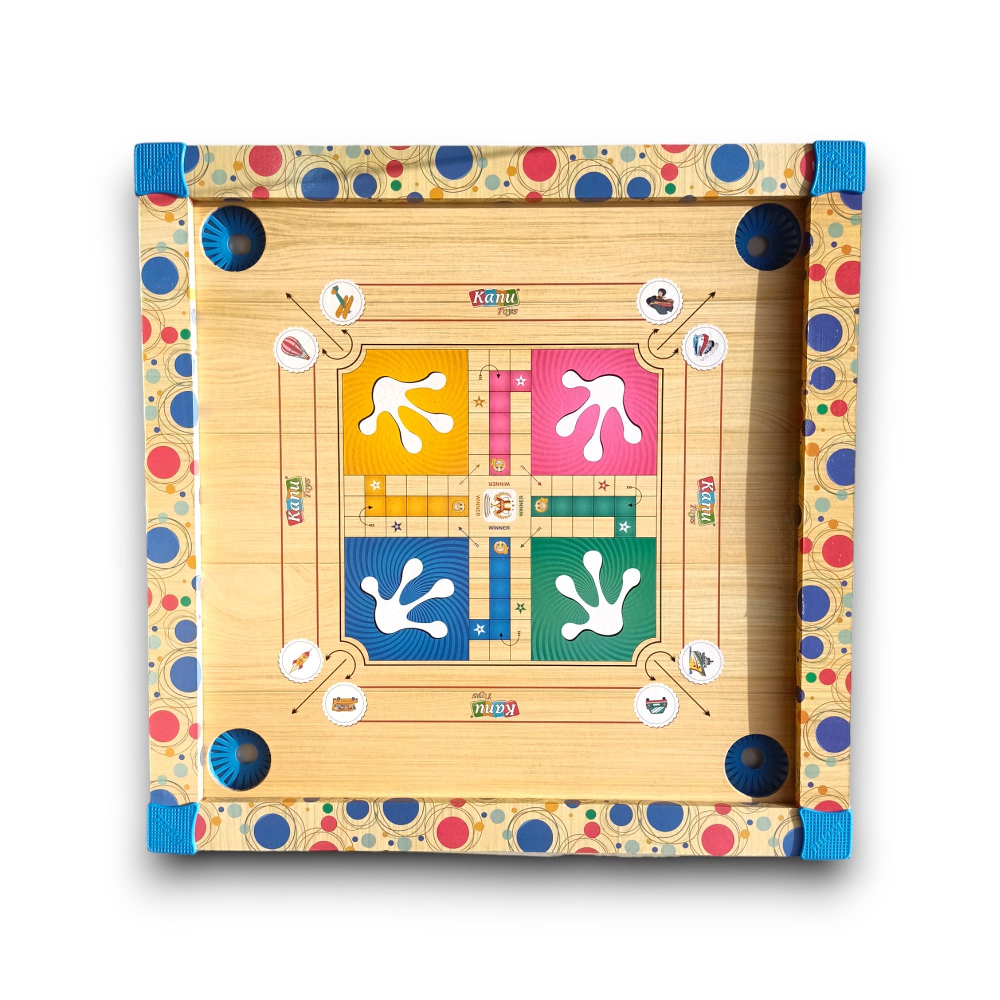 Wooden Carrom Board Game, 5-in-1, Large Size for Kids and Adults,Back Side Other Game,20x20 inch Size,18x18 Size Variation, (Medium) (B0D5QQ4S1G) Amazon Price History, Amazon Price Tracker