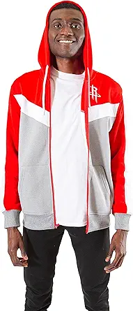 Ultra Game Men's Soft Fleece Full Zip Jacket Hoodie