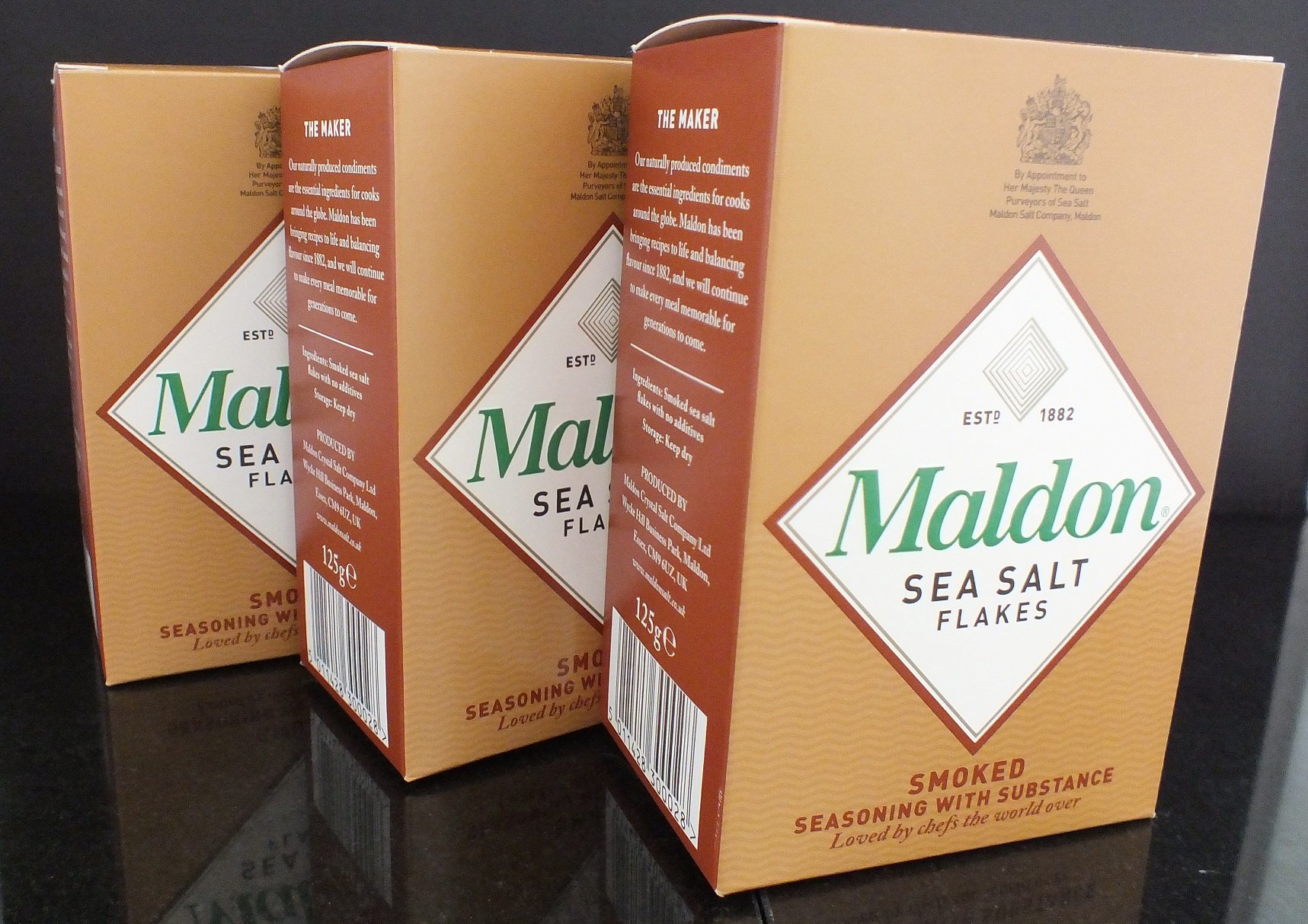 Maldon Maldon Smoked Sea Salt | 3 x 125 g (UK)