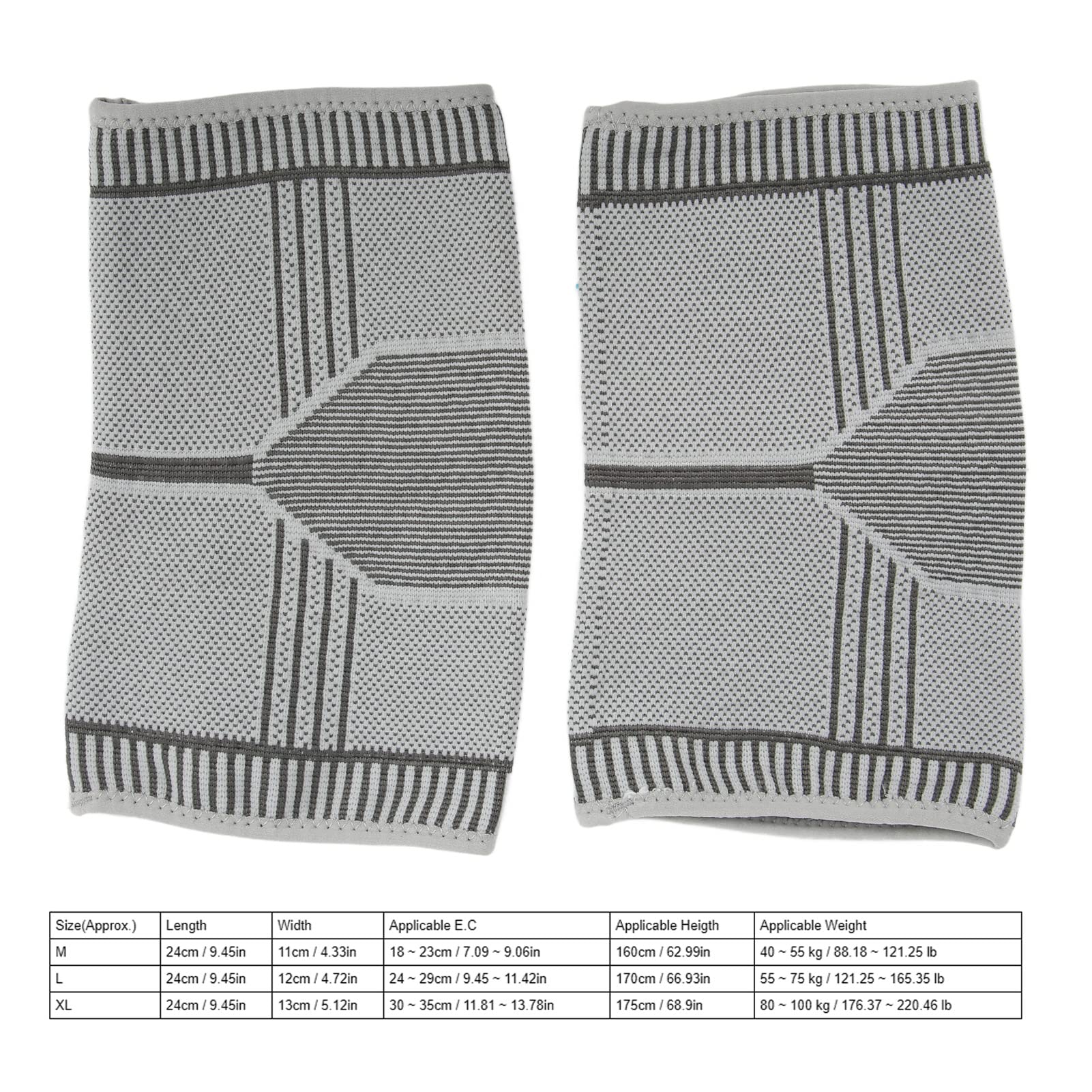 OUKENS 1 Pair Elbow Pad Guard Graphene Warming Brace Support Protection Sleeve for Sports Fitness Lattice Heating(L)