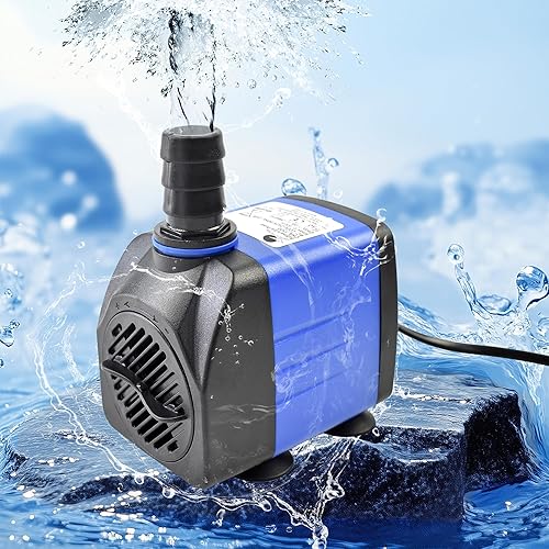 Miniatura 4 de CHANCS Bomba de agua sumergible 10W 158GPH AC 110V FishTank Bomba 4.1ft High Liftfor acuario hidroponía